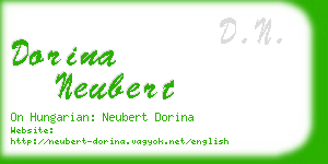 dorina neubert business card